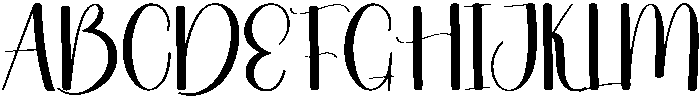 Abigail Regular otf (400) Font UPPERCASE