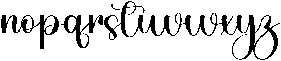 Abigail Regular otf (400) Font LOWERCASE
