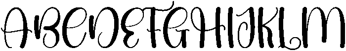 Abigail Regular otf (400) Font UPPERCASE