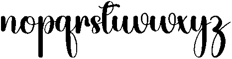 Abigail Regular otf (400) Font LOWERCASE