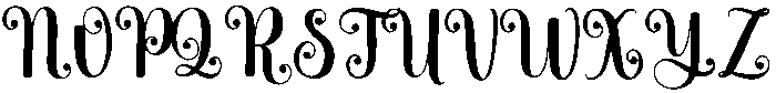 Abigail otf (400) Font UPPERCASE
