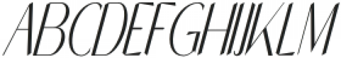 Abigan Italic Italic otf (400) Font UPPERCASE
