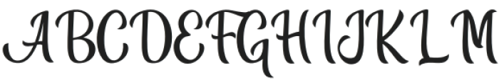 Abigile Regular otf (400) Font UPPERCASE