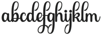 Abigile Regular otf (400) Font LOWERCASE