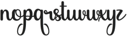 Abigile Regular otf (400) Font LOWERCASE