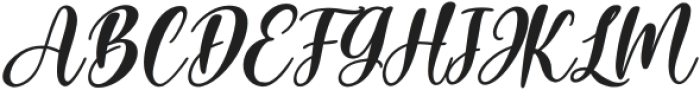 Abitha Italic otf (400) Font UPPERCASE