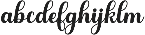 Abiyah Italic Italic otf (400) Font LOWERCASE