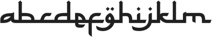 Abizhar-Regular otf (400) Font LOWERCASE