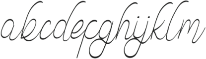 Abjoccy Italic otf (400) Font LOWERCASE