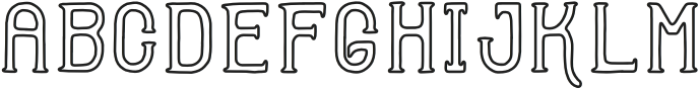 Abonar V1 Outline Srf otf (400) Font UPPERCASE