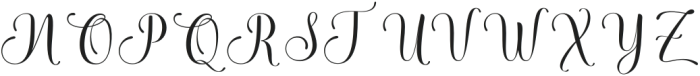 Abongia Regular otf (400) Font UPPERCASE