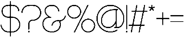 Aboren Regular otf (400) Font OTHER CHARS