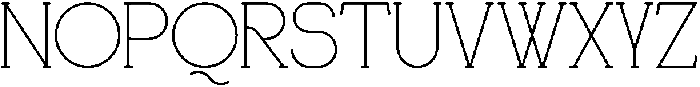 Aboren Regular otf (400) Font UPPERCASE