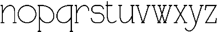 Aboren Regular otf (400) Font LOWERCASE