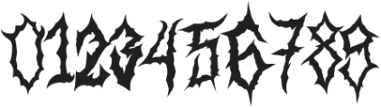 Aborted Corpse otf (400) Font OTHER CHARS