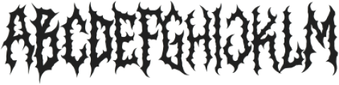 Aborted Corpse otf (400) Font UPPERCASE