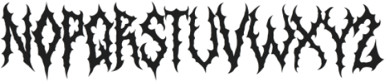 Aborted Corpse otf (400) Font LOWERCASE