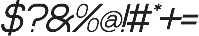 Abovta Italic otf (400) Font OTHER CHARS