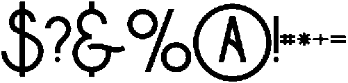 Abraham Regular otf (400) Font OTHER CHARS