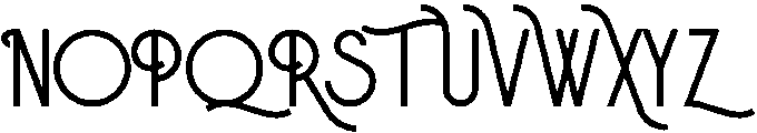 Abraham Regular otf (400) Font UPPERCASE