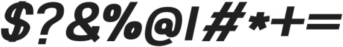 Abro Sans Extra Bold Italic otf (700) Font OTHER CHARS