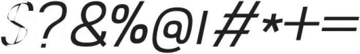 Abro Sans Light Italic otf (300) Font OTHER CHARS