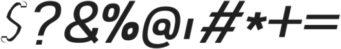 Abro Sans Medium Italic otf (500) Font OTHER CHARS