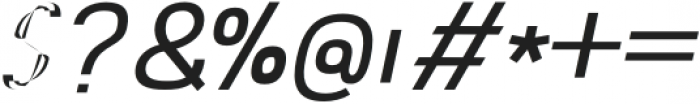 Abro Sans Regular Italic otf (400) Font OTHER CHARS