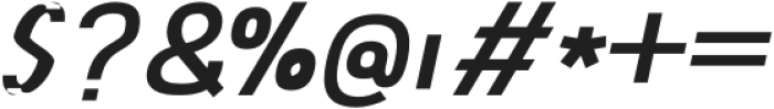 Abro Sans Semi Bold Italic otf (600) Font OTHER CHARS