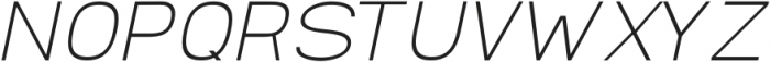 Abro Sans Thin Italic otf (100) Font UPPERCASE