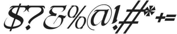 Absa Blackletter Italic otf (900) Font OTHER CHARS