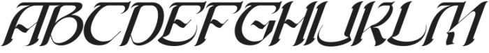 Absa Blackletter Italic otf (900) Font UPPERCASE