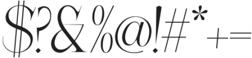 Absintio Pro Oblique otf (400) Font OTHER CHARS