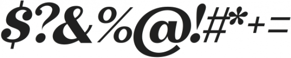 Absolute Borsalino Oblique otf (400) Font OTHER CHARS