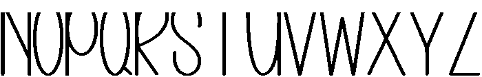 Absolute Regular otf (400) Font UPPERCASE