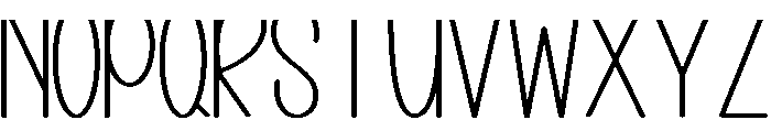 Absolute Regular otf (400) Font LOWERCASE