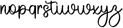 Absolute Regular otf (400) Font LOWERCASE