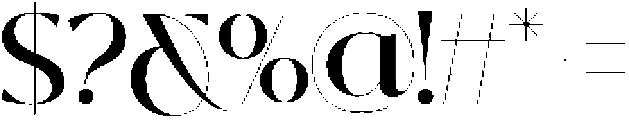 Abstain otf (400) Font OTHER CHARS