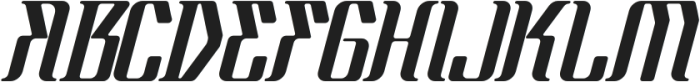 Abstract Painting Italic otf (400) Font UPPERCASE