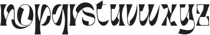 Abstract Reflections Regular otf (400) Font LOWERCASE