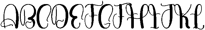 Abstract Regular otf (400) Font UPPERCASE
