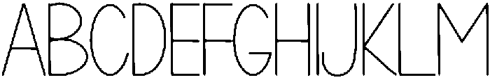 Abstract Regular otf (400) Font UPPERCASE