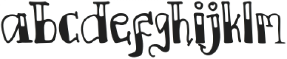 Abufali Regular otf (400) Font LOWERCASE