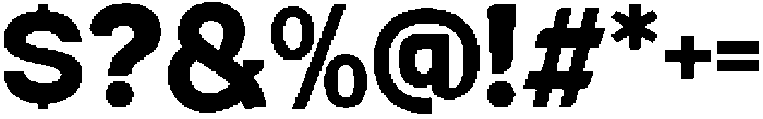 Aburo Bold otf (700) Font OTHER CHARS