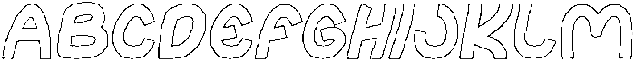 abc-Hollow otf (400) Font UPPERCASE