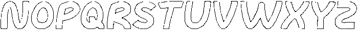 abc-Hollow otf (400) Font UPPERCASE