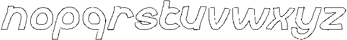 abc-Hollow otf (400) Font LOWERCASE