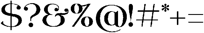 abigail-Bold otf (700) Font OTHER CHARS