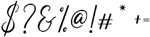 abigail otf (400) Font OTHER CHARS