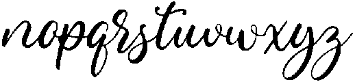 abigail otf (400) Font LOWERCASE
